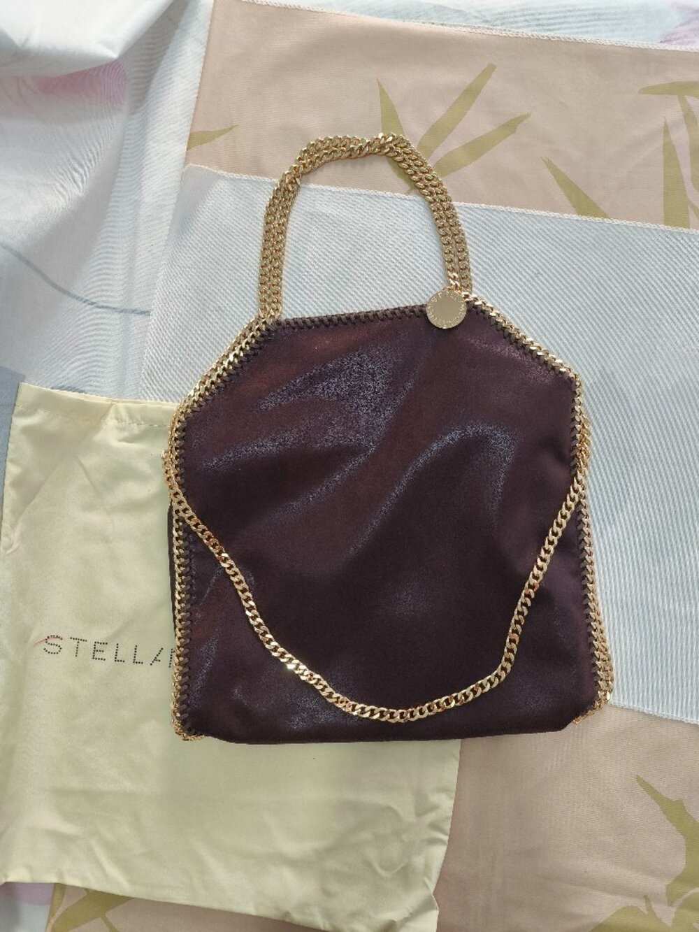 Stella Mccartney Brown Tote Bag Comes With A Small Wallet
